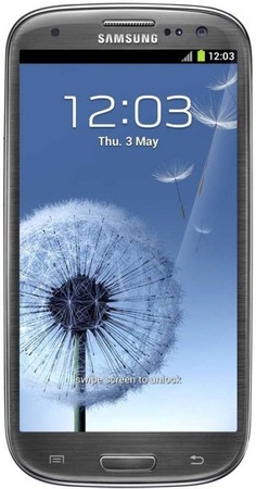Смартфон Samsung Galaxy S3 GT-I9300 16Gb Titanium grey - Дятьково